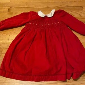 Jojomaman Bebe red cord dress size 2-3 - used